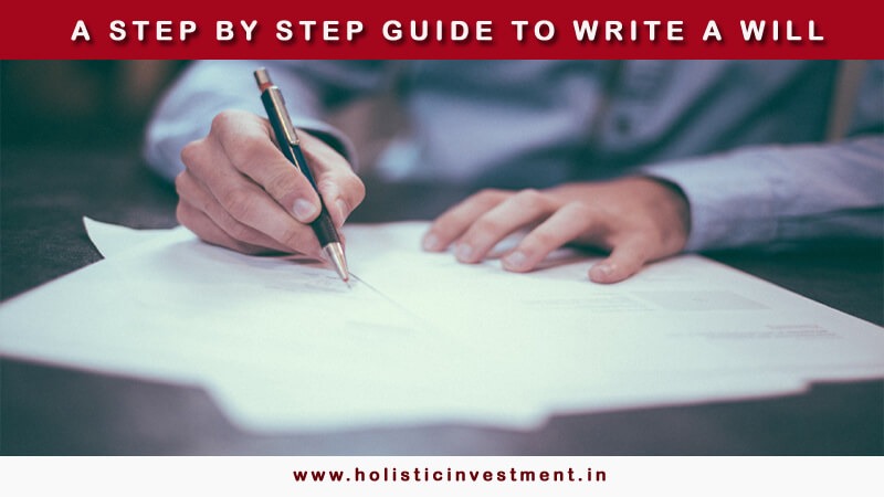 step by step guide to write a will