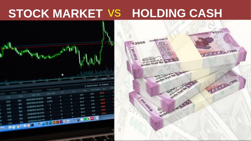 Stock market vs Cash,Stock market, Cash
