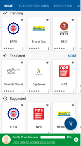 UMANG-App-Home Page