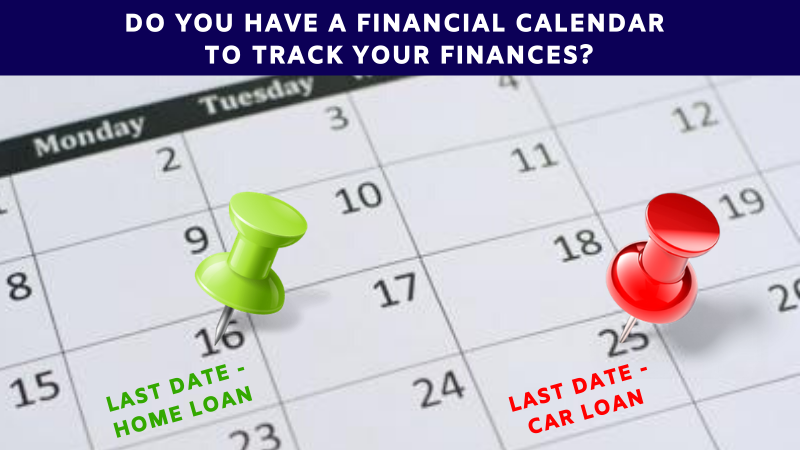 Do you have a financial calendar to track your finances