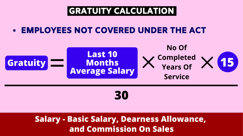 Employees not covered under the Act