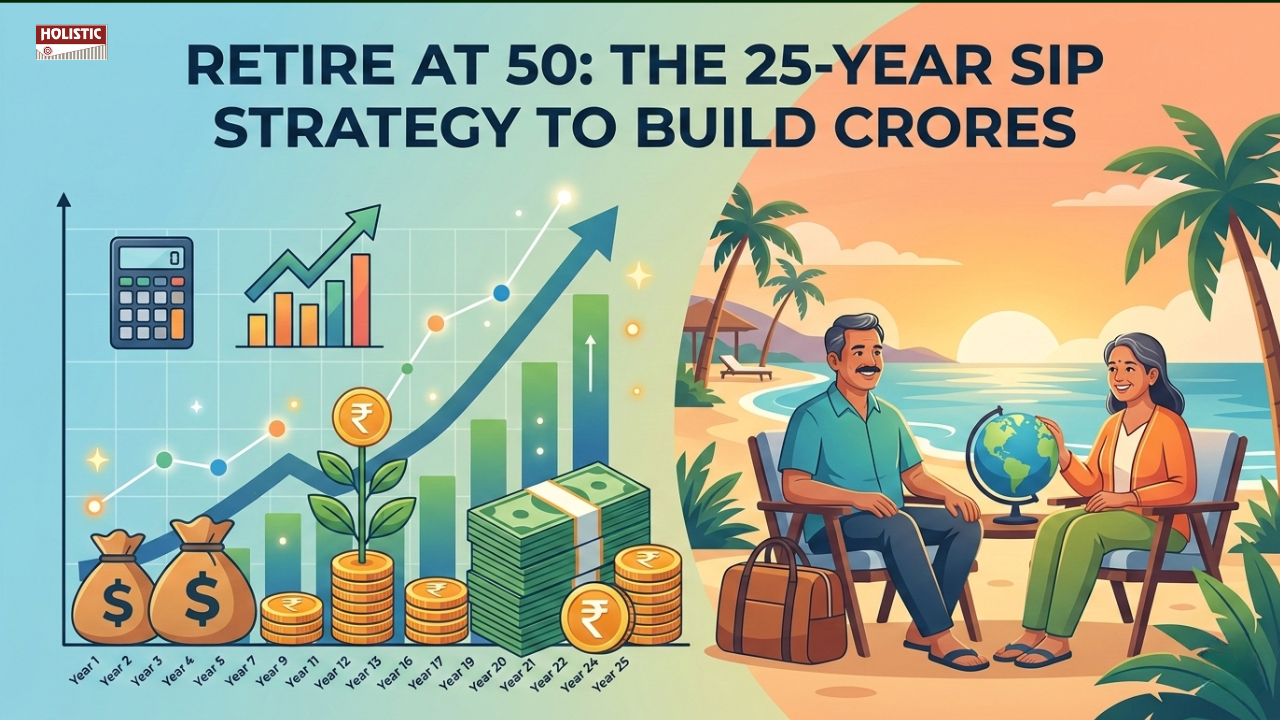 Retire at 50: The 25-Year SIP Strategy to Build Crores