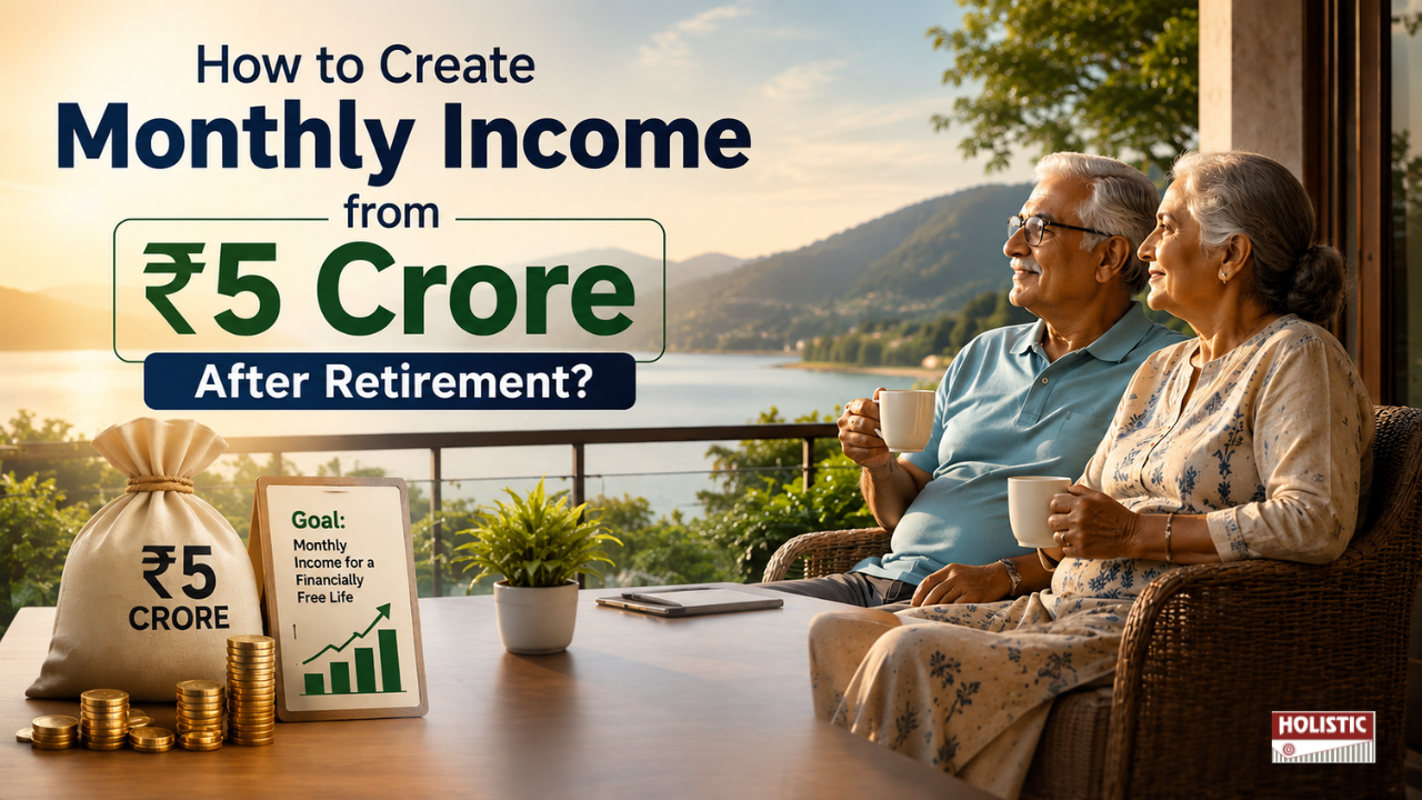 How to Create Monthly Income from ₹5 Crore After Retirement