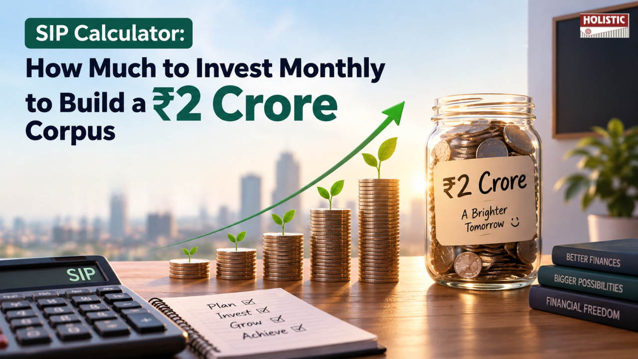 SIP Calculator How Much to Invest Monthly to Build a ₹2 Crore Corpus